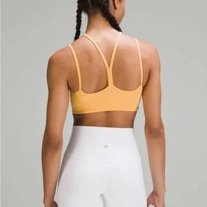 Lululemon Flow Y Strappy Bra Nulu - Mango Dream
